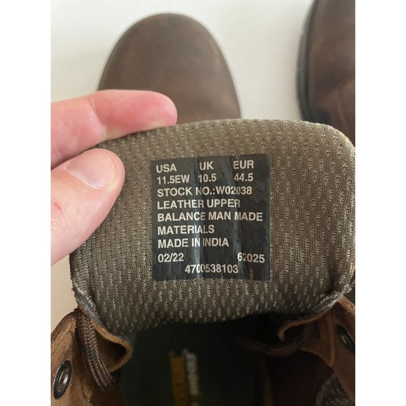 Wolverine Men's Durashocks Slip Resistant 6" Work Boot Leather Size 11.5 W02038 - Picture 9 of 9